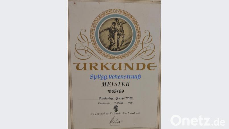 Die Meisterschaftsurkunde. Bild: dob