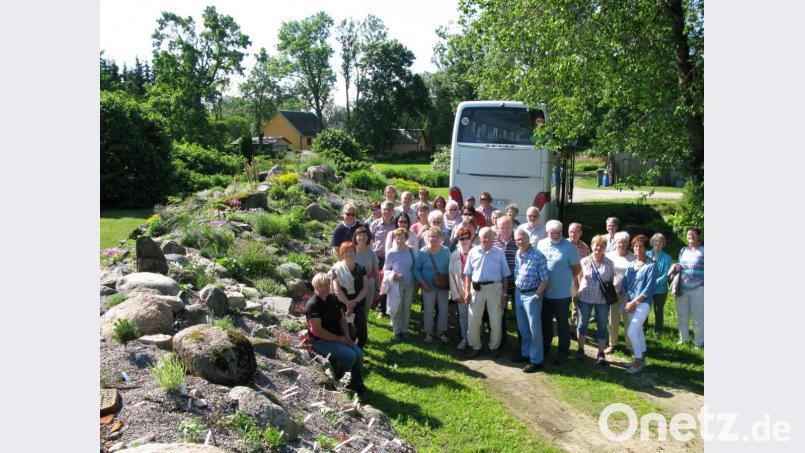 Fasziniert sind die Gartler von der Vielfalt der Pflanzen und Gewächse beim Spaziergang durch einen naturnahen Bauerngarten in Lettland. Bild: jzk