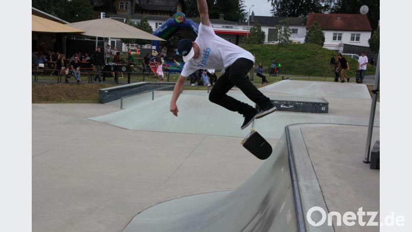 Tolle Tricks und Sprünge zeigte Fabian Kutscha. Bild: kro
