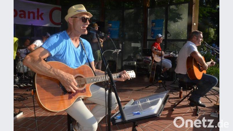 "Austria 7" begeistern bei der Sommerserenade im Max-Reger-Park. Bild: Kunz