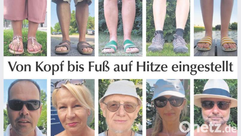 Auf der Suche nach Abkühlung: Was tragen die Amberger bei diesem Wetter oben- und untenrum? Bild: exb