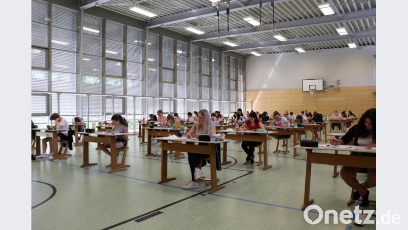 In der Turnhalle der Mädchenrealschule Waldsassen herrschten in der ersten Prüfungswoche angenehme Temperaturen. Bild: exb