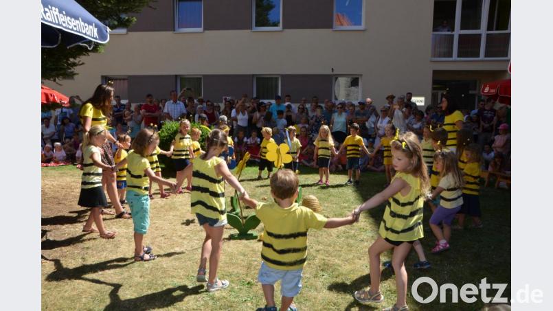 Zum Schluss schwärmte ein Bienenvolk aus und war lustig anzusehen. Bild: dob
