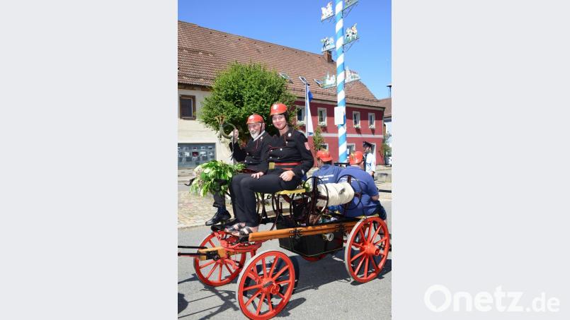 Die Feuerwehr im &quot;Dorf&quot;, wie der Ortsteil Vöslesrieth genannt wird, war bereits im Jahr 1898 für damalige Verhältnisse technisch &quot;up to date&quot;. Bild: bey