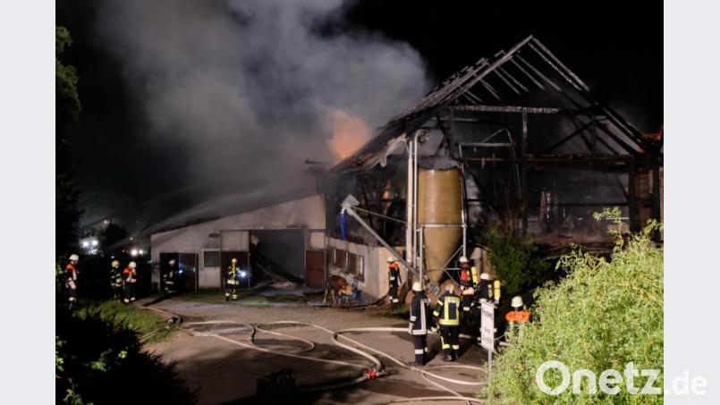 Brand in Gösen bei Floß. Bild: le