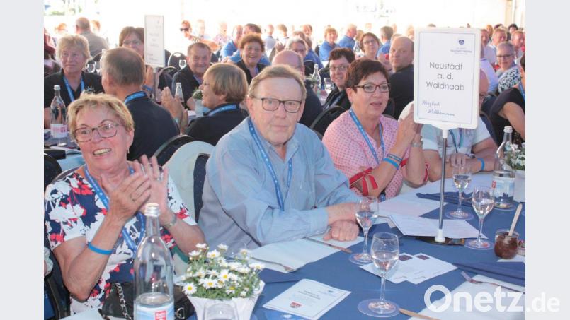 Hans Schreyegg beim Neustadt-Treffen in Bad Neustadt. Bild: ui
