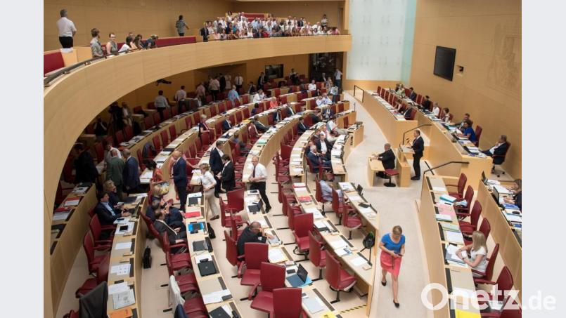 Der AfD-Abgeordnete Ralph Müller spricht im Bayerischen Landtag. Bild: Tobias Hase/dpa