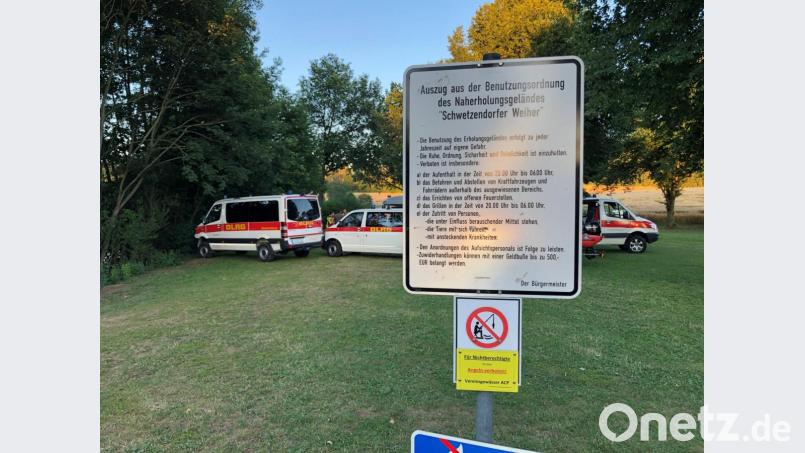 Unfall am Schwetzendorfer Weiher. Bild: Alexander Auer