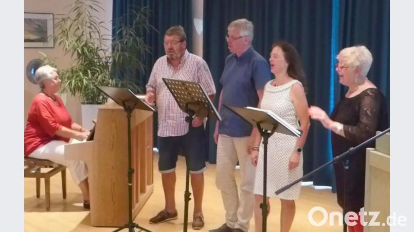 Einen Hauch Italien bringen die Musiker ins Maria-Seltmann-Haus. Bild: fsb
