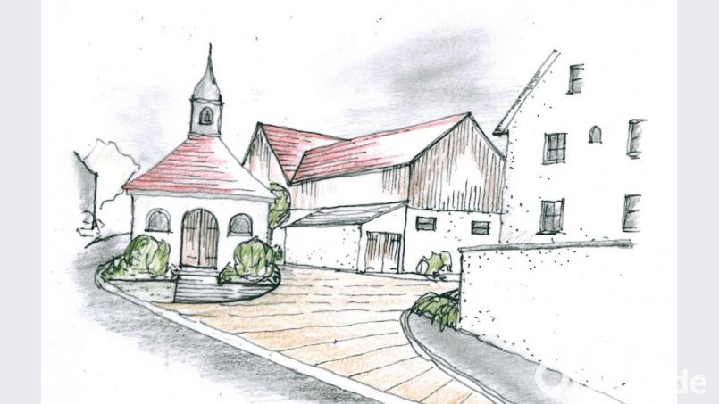 Die Kapelle Steiningloh: Ansicht von Osten. Bild: Landschaftsarchitekt Neidl