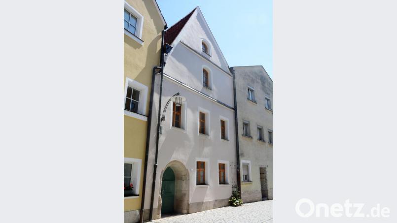 Das Bürgerhaus in der Unteren Bachgasse in Weiden wurde ausgezeichnet. Bild: Gabriele Schönberger