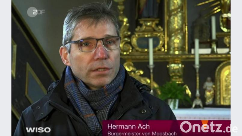 Bürgermeister Herrmann Ach im Wiso-Interview. Screenshot: ZDF