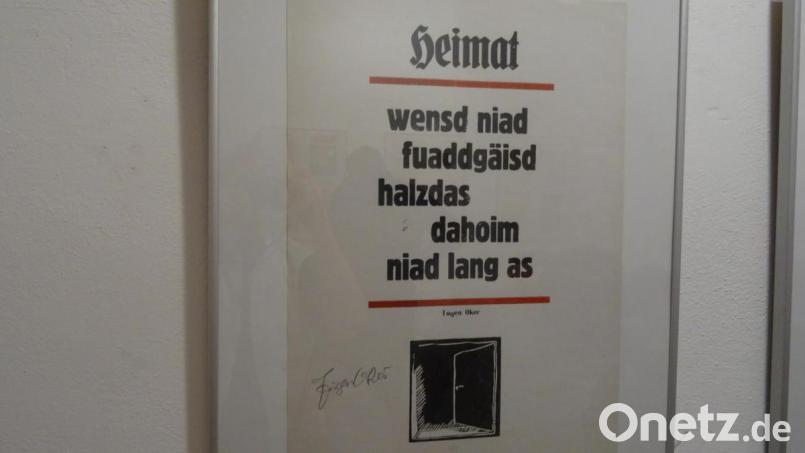 Weisheit auf Oberpfälzer Mundart. Bild: hka