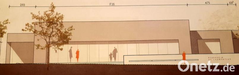 Die Pläne für das neue Pfarrheim in Eschenbach liegen fix und fertig zum Einreichen bereit. Laut Kirchenverwaltung und Pfarrer muss aber noch die Entscheidung über einen Förderantrag der Diözese abgewartet werden. Repro: exb