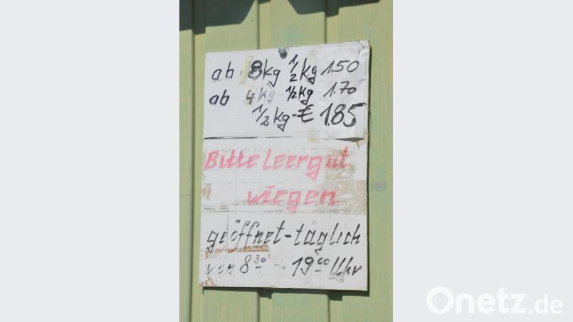 Der Preis hängt davon ab, wie viel man pflückt. Wer mindestens acht Kilo sammelt, zahlt derzeit etwa drei Euro für das Kilo. Bild: Benkhardt