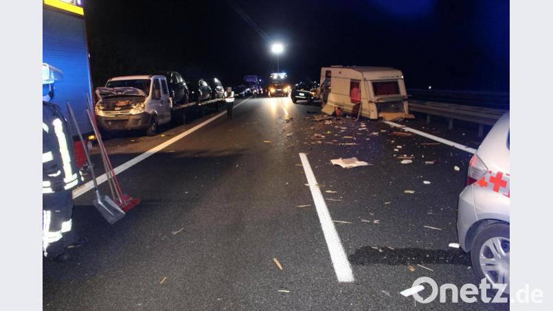 So sah es in der Nacht auf Sonntag auf der A 6 aus. Bild: exb