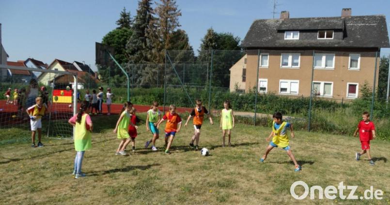 Fußballtag an der Mariengrundschule. Bild: hä