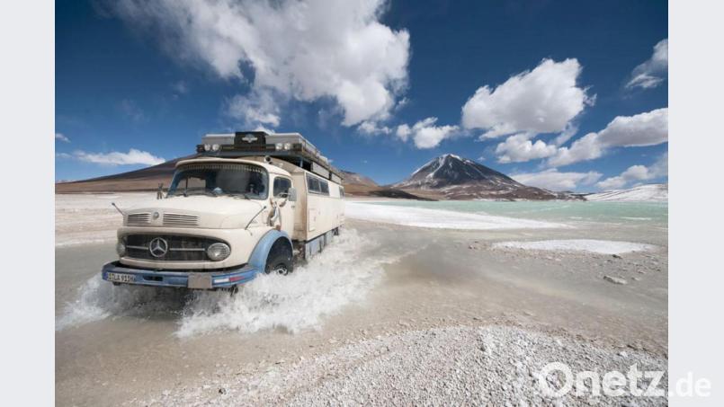 Paula, der alte Lkw, in Bolivien. Den Mercedes-Oldtimer haben Sabine und Thomas behalten. Sie könnten also jederzeit wieder losfahren. Theoretisch. Bild: Hoppe/Rahn