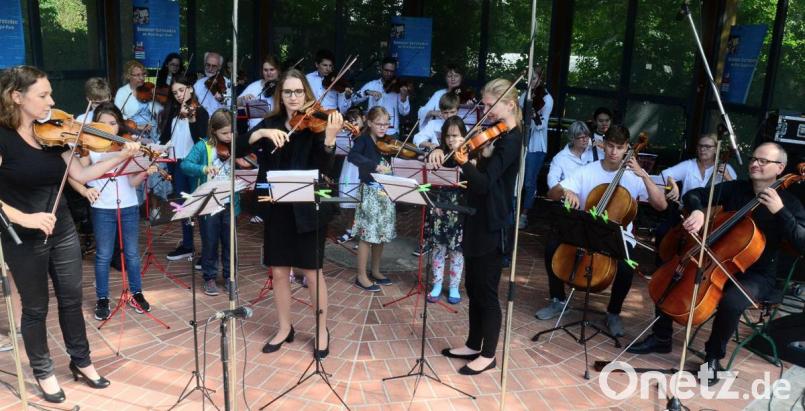 Das Streicherensemble der Franz-Grothe-Schule. Bild: Kunz