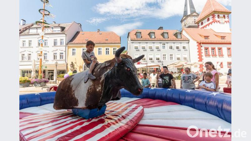Bullriding in Marktredwitz. Bild: dtr
