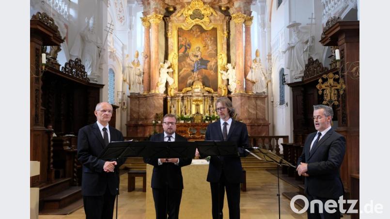 Von Abschied keine Spur. Trotz der angekündigten Auflösung zeigte das Vokalensemble Stimmwerck beim Speinsharttag noch einmal seine ganze sängerische Klasse Bild: do