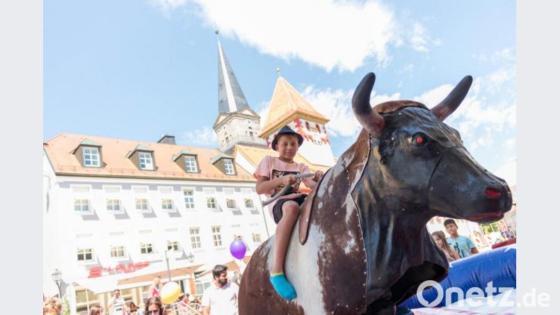 Bullriding in Marktredwitz. Bild: dtr