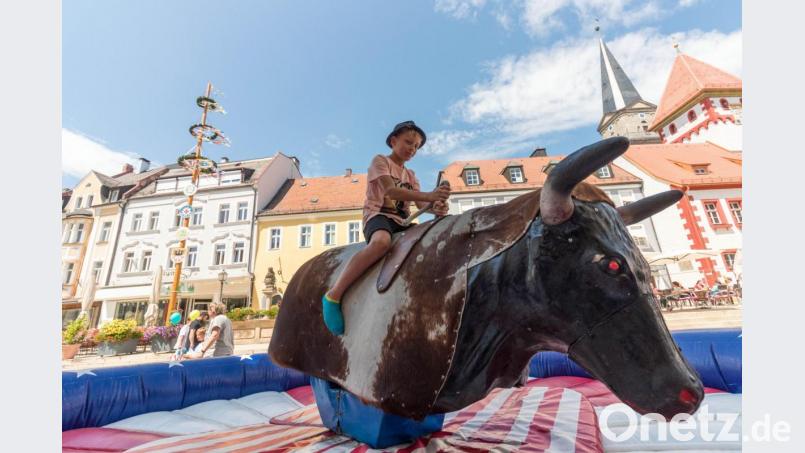 Bullriding in Marktredwitz. Bild: dtr