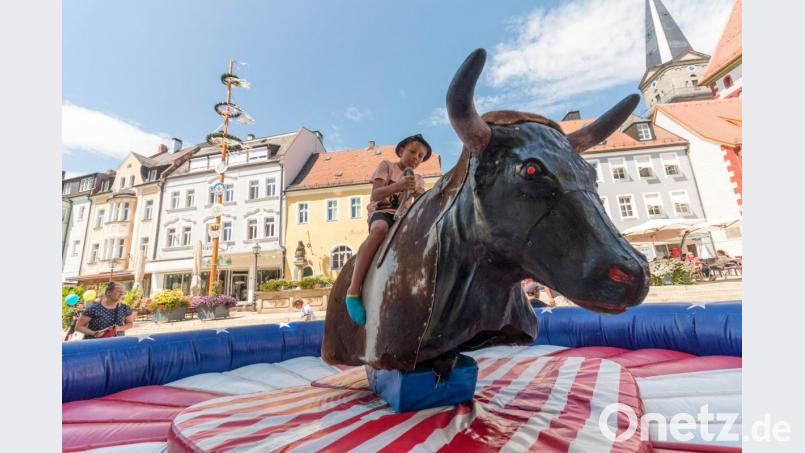Bullriding in Marktredwitz. Bild: dtr