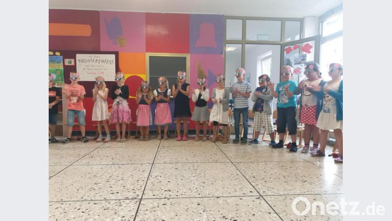 &quot;Mama Maus&quot; wurde beim Buchstabenfest an der Grundschule Krummennaab gezeigt. Bild: exb
