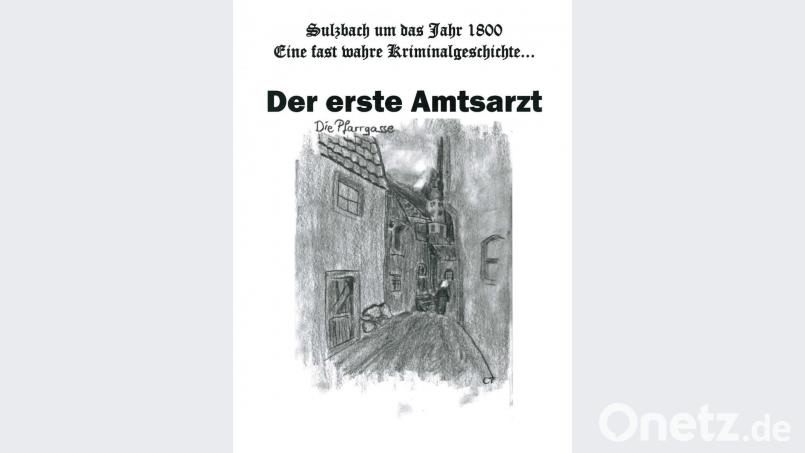 Das Theaterplakat zum Stück "Der erste Amtsarzt" zeigt einen Blick in die Pfarrgasse, wo ein Teil der Handlung spielt. Repro: Andreas Royer
