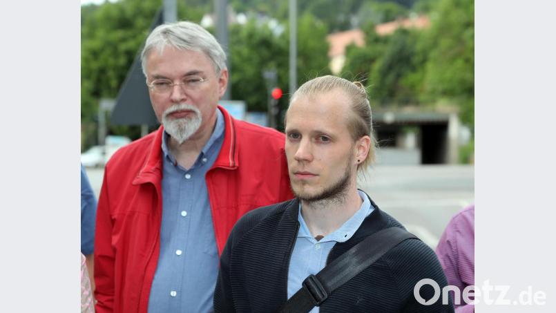 Wolfgang Babl (links) und Sven Daleiden-Lorper vom Stadtplanungsamt. Bild: Wolfgang Steinbacher
