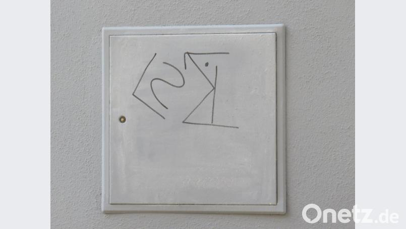 Dieser &quot;Tag&quot; (die Polizei identifizierte ihn als &quot;LSK&quot;) tauchte bei den Schmierereien immer wieder auf. Bild: piam