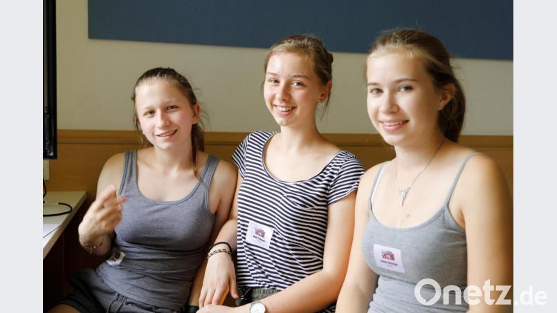 Das Team KiwiKraft aus Weiden: von links Sarah Böckl, Ilona Feldmann, Helena Reisinger. Bild: exb