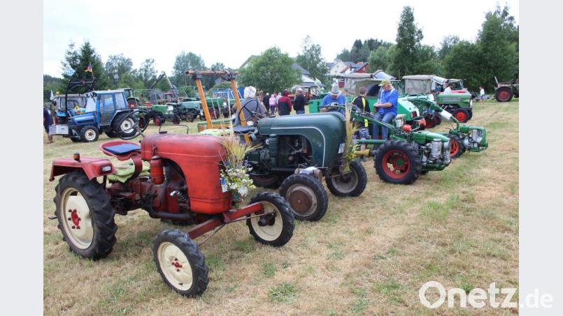 Zahlreiche Oldtimer waren zu Gast in Ebnath. Bild: soj