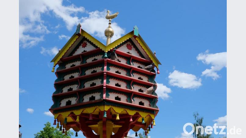 Der Taubenturm von Josef Henfling ist ein echter Hingucker. Bild: do