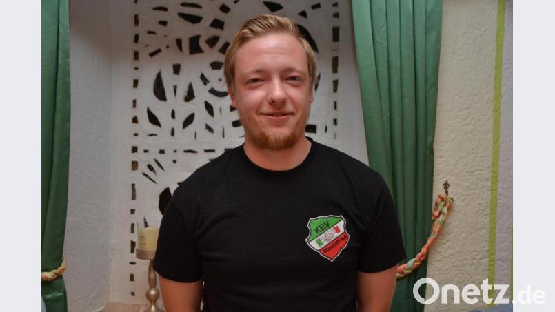 Fabian Wirth aus Pleystein steht heute dem Jubelverein vor. Zwischenzeitlich sind die Statuten gelockert worden, damit auch Burschen außerorts beitreten können. Bild: dob