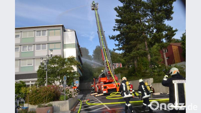 Das Monstrum Drehleiter hatten die HPZ-Bewohner noch nie gesehen Bild: fz