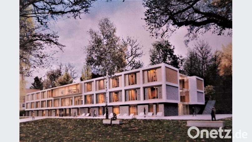 Viel Licht und natürliche Materialien: Nach einem Entwurf der Architekten Brückner &amp; Brücker könnte der Neubau in Wöllershof so aussehen. Repro: Medbo/Brückner &amp; Brückner