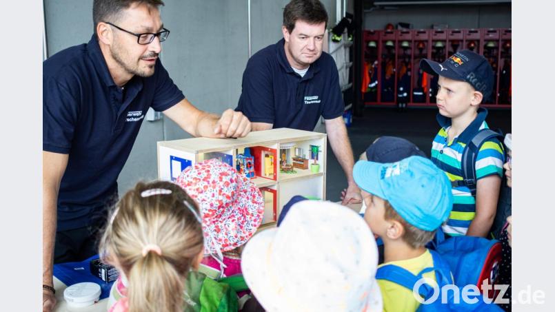 Brandschutzerziehung für die Vorschulkinder. Bild: exb