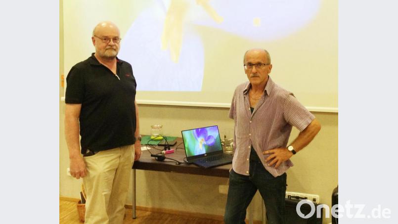 Dr. Siegfried Steinkohl (rechts) zeigte den Steinwald in den vier Jahreszeiten in einem Lichtbildervortrag, den der VdK und das Generationen-Netzwerk mit Roland Lochner (links) organisierte. Bild: njn