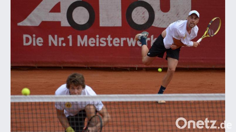 Peter Heller und Pascal Brunner (rechts) waren sowohl im Einzel als auch im Doppel chancenlos. Bild: ref