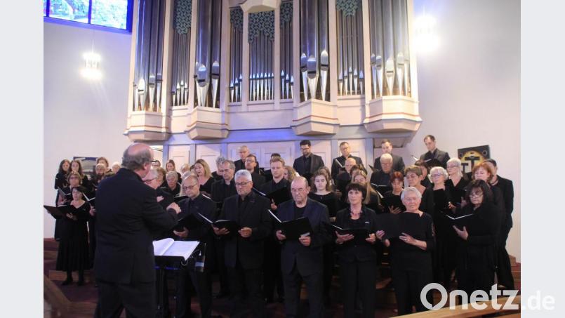 Der Amberger Oratorienchor überzeugte bei seinem Sommerkonzert in der St. Konrad Kirche in Ammersricht mit geistlichen Klängen. Bild: kmo