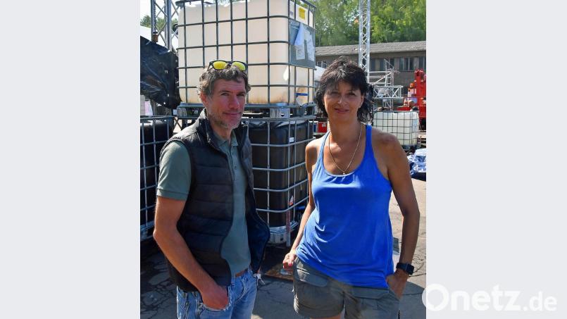 Petra Schober und Bernhard Dobler zeigten sich vollauf zufrieden. Bild: ANDREAS ROYER