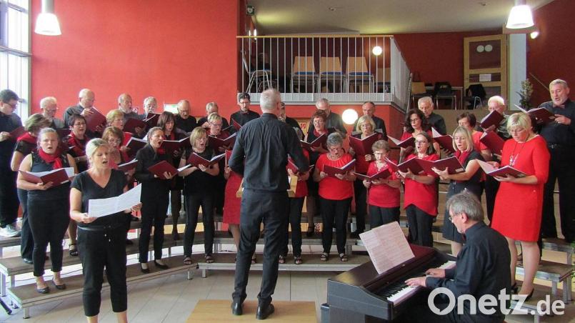 gem. Chor mit Karl Maier als MGV-Pianist bei „Thank you for the music“ Bild: sck