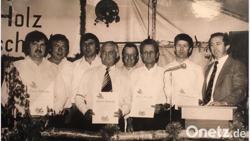 Schon vor Jahrzehnten ehrten die Kegler ihre Gründungsmitglieder. Für drei von ihnen gibt es am Samstag wieder eine Auszeichnung Repro: ak