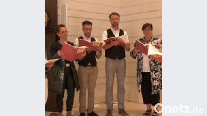 Musikalisch passend umrahmt wurde der Festgottesdienst vom Ensemble &quot;Vocalista ad hoc&quot; aus Erbendorf. Bild: rw