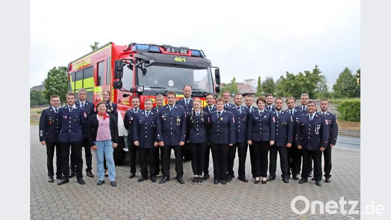 Die Teilnehmer der Leistungsprüfung mit Bürgermeisterin Rita Steiner. Bild: jma