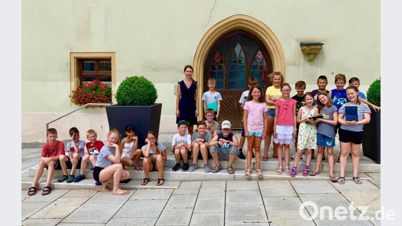 Viel gelernt über die Stadt Hirschau haben die Buben und Mädchen der 4. Klasse beim medienpädagogischen Projekt von Verena Sperber. Bild: fdl