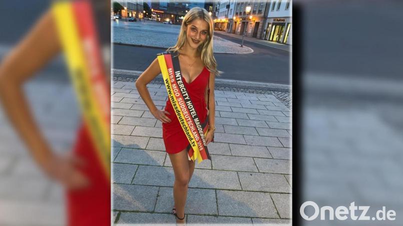 Erst in Magdeburg erhielt Aleksandra Singajewskaja ihre Miss-Süddeutschland-Schärpe für ihren Erfolg bei der Miss-Topmodel-Wahl. Bei der Miss-Deutschland-Wahl in der Festung Mark reichte es für die 21-jährige Tirschenreutherin nur für Platz 6 von 14. Bild: Singajewskaja