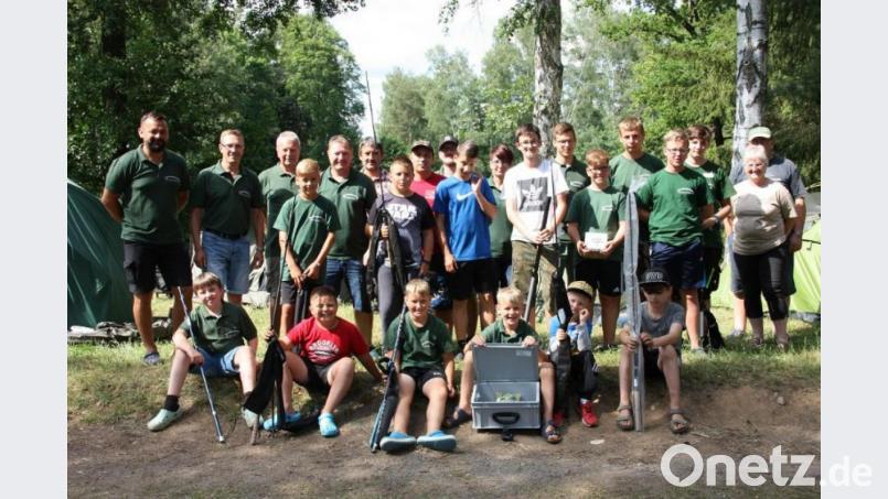 Abwechslungsreiche Tage verbrachte die Anglerjugend im Zeltlager. Bild: exb